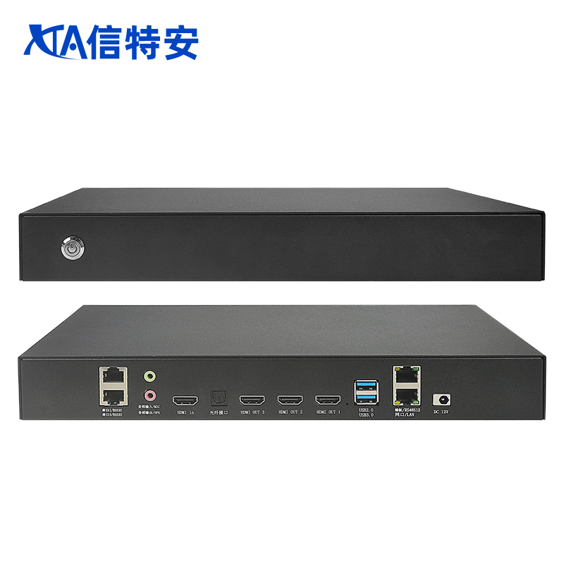 XINTEAN 2-channel pure hardware projector fusion device multi-screen splicing control edge processor software arc ring screen 4K